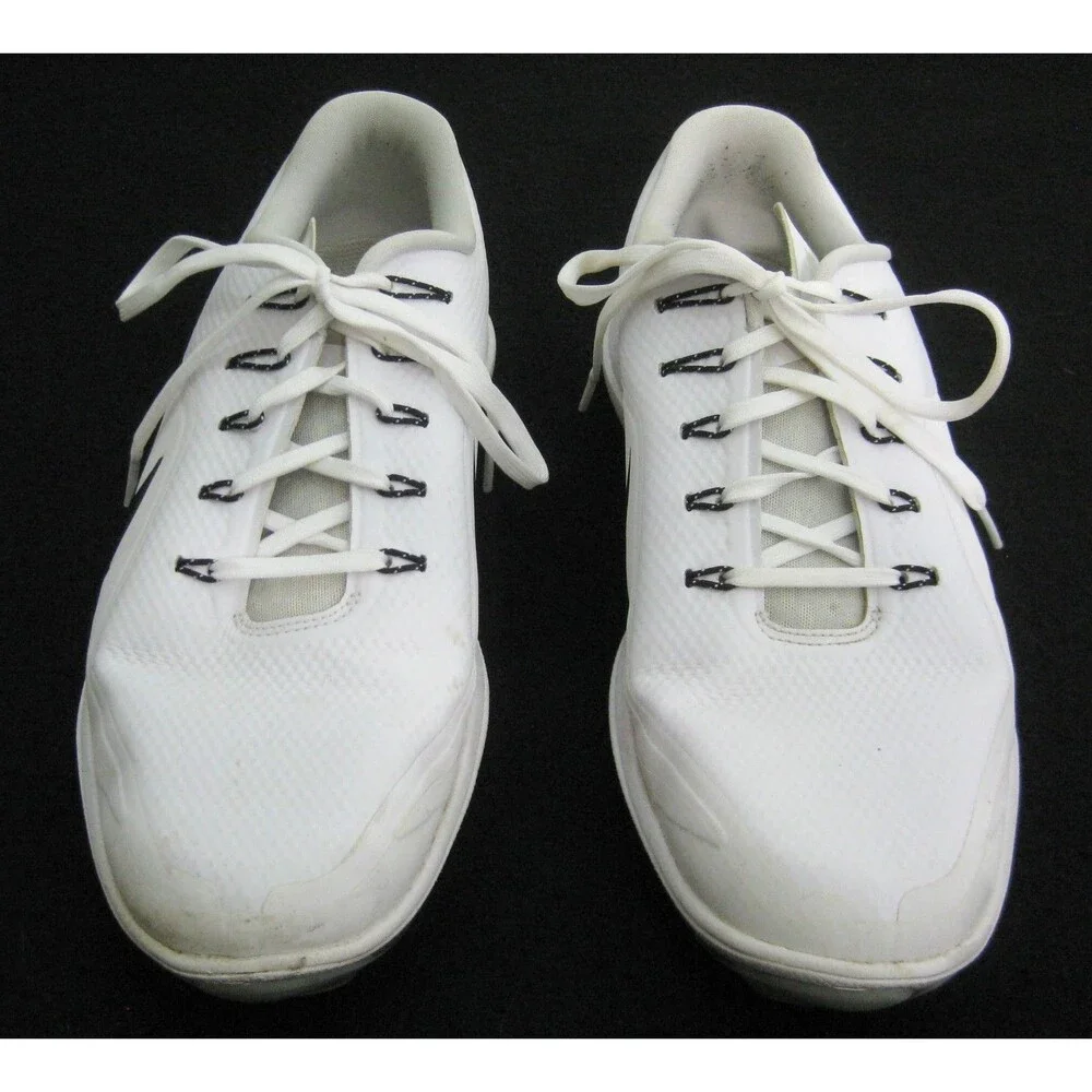 Nike Lunar Control Vapor 2 Golf Shoes Mens Size 11.5 White Spikeless